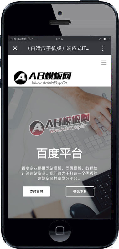 ������Ӧ�ֻ��棩��ӦʽIT�Ƽ������Դ�� ����������ҵ����Ӧhtml5֯��ģ��